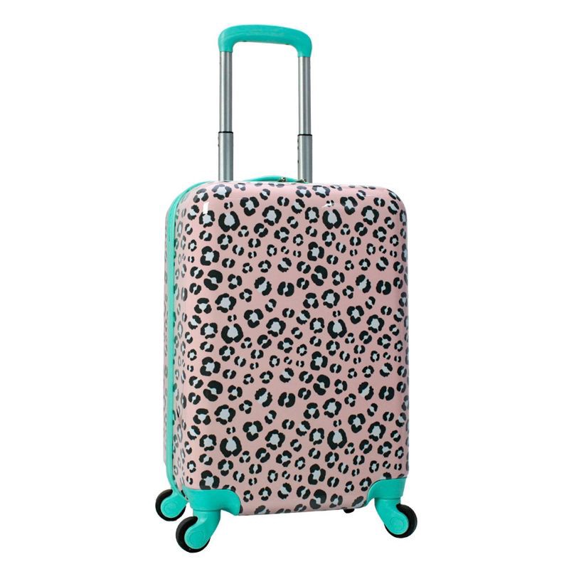 slide 3 of 9, Crckt Kids' Hardside Carry On Spinner Suitcase - Animal Print, 1 ct