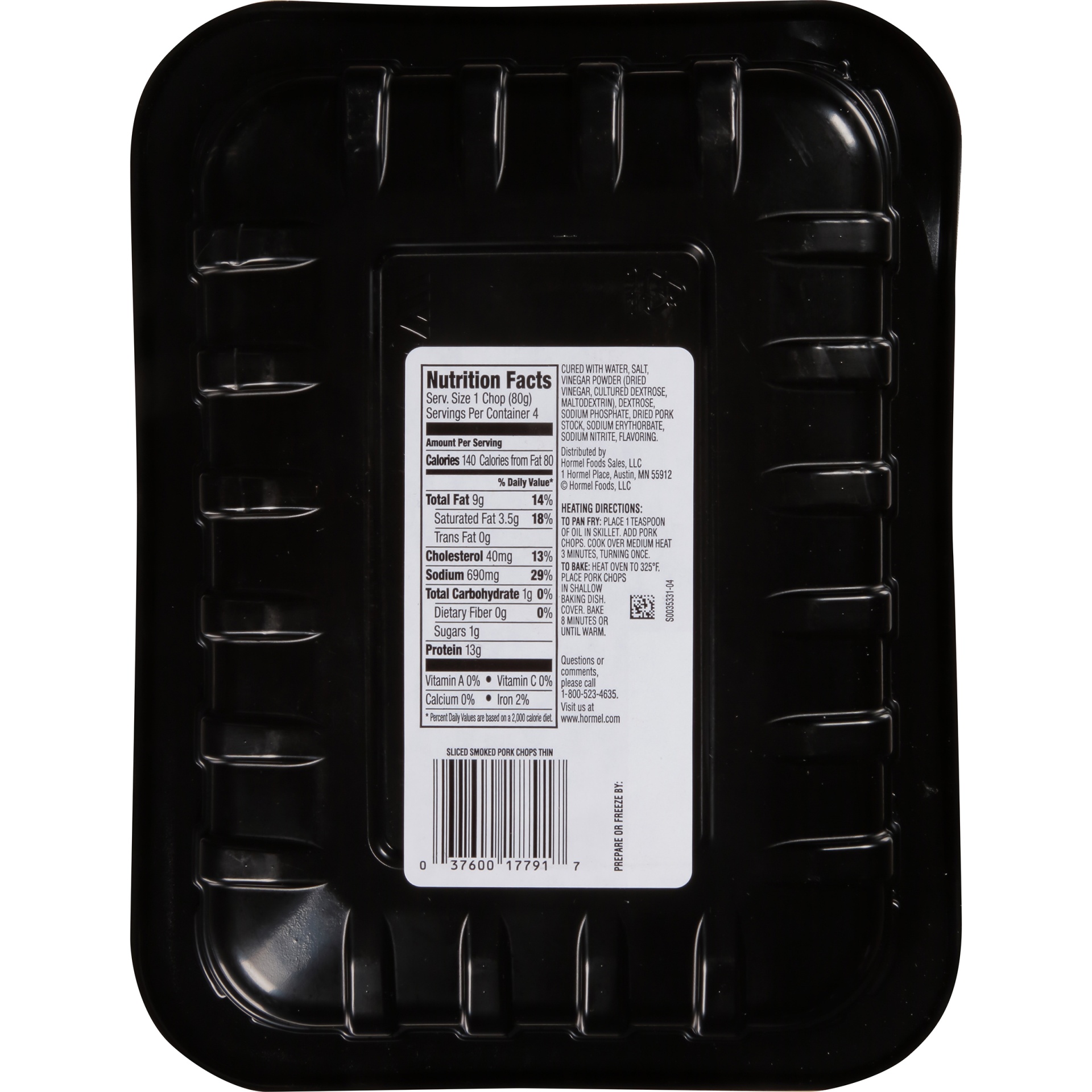 slide 4 of 6, Hormel Bone In Smoked Pork Chop Sliced Thin, 15 oz