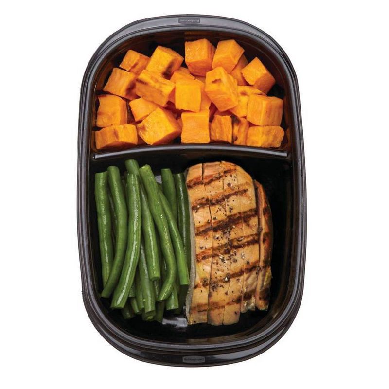 slide 4 of 4, Rubbermaid 20pc TakeAlongs Meal Prep Divided Rectangle Containers Set: Microwave & Freezer Safe, Lunch Containers, 20 ct