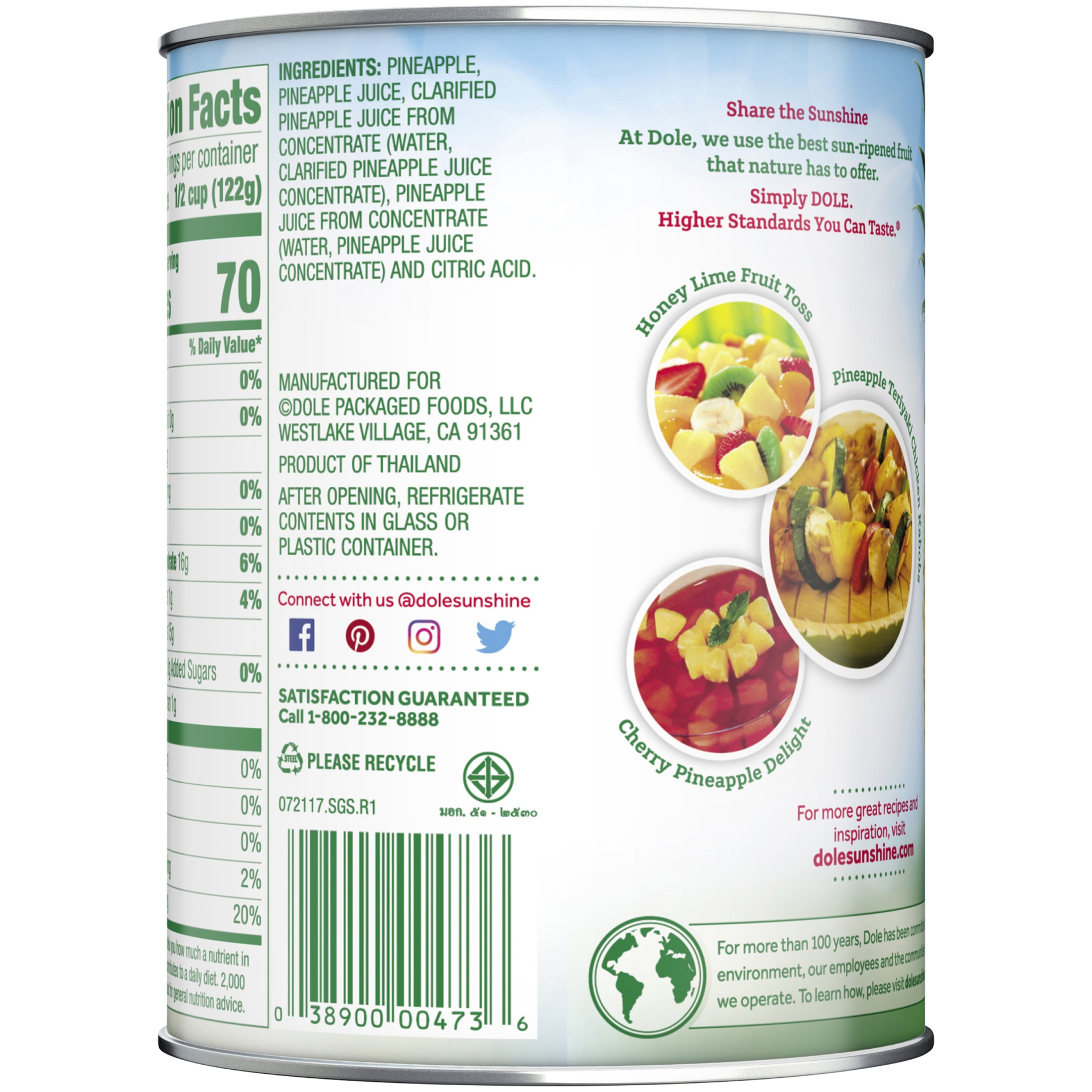 slide 2 of 9, Dole Pineapple Chunks, 20 oz