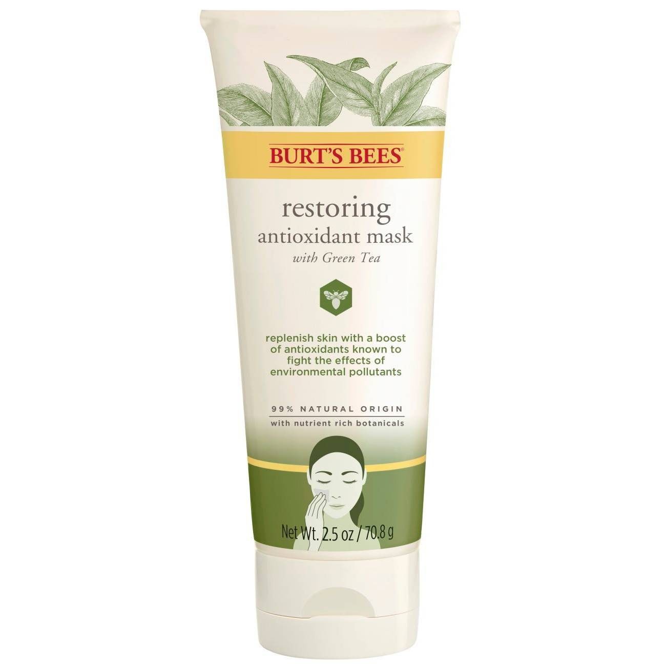 slide 1 of 3, Burt's Bees Restoring Antioxidant Mask, 2.5 oz