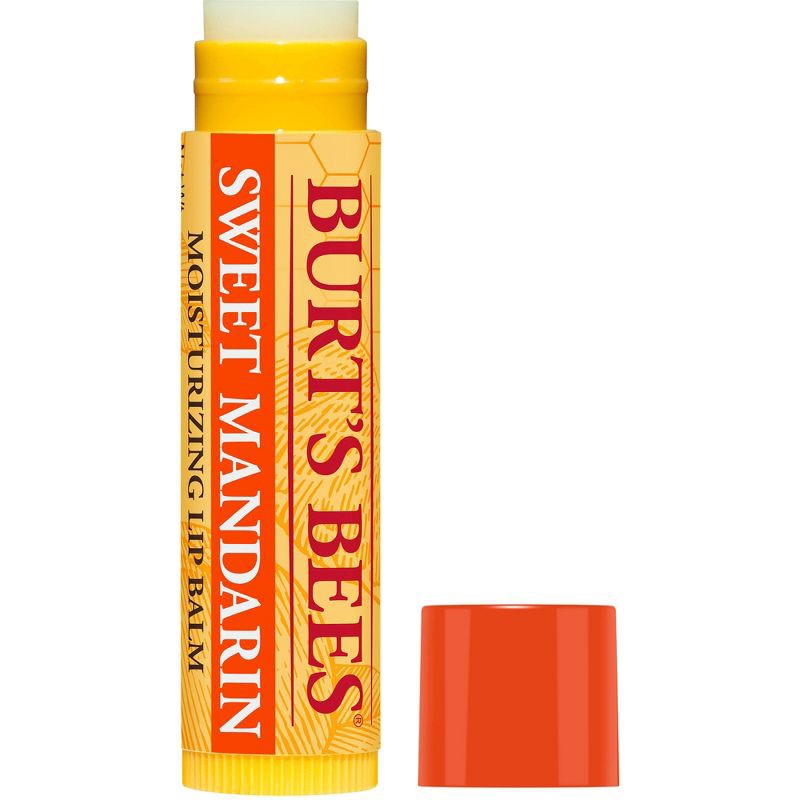 slide 2 of 10, Burt's Bees Moisturizing Lip Balm - Sweet Mandarin - 0.15oz, 0.15 oz