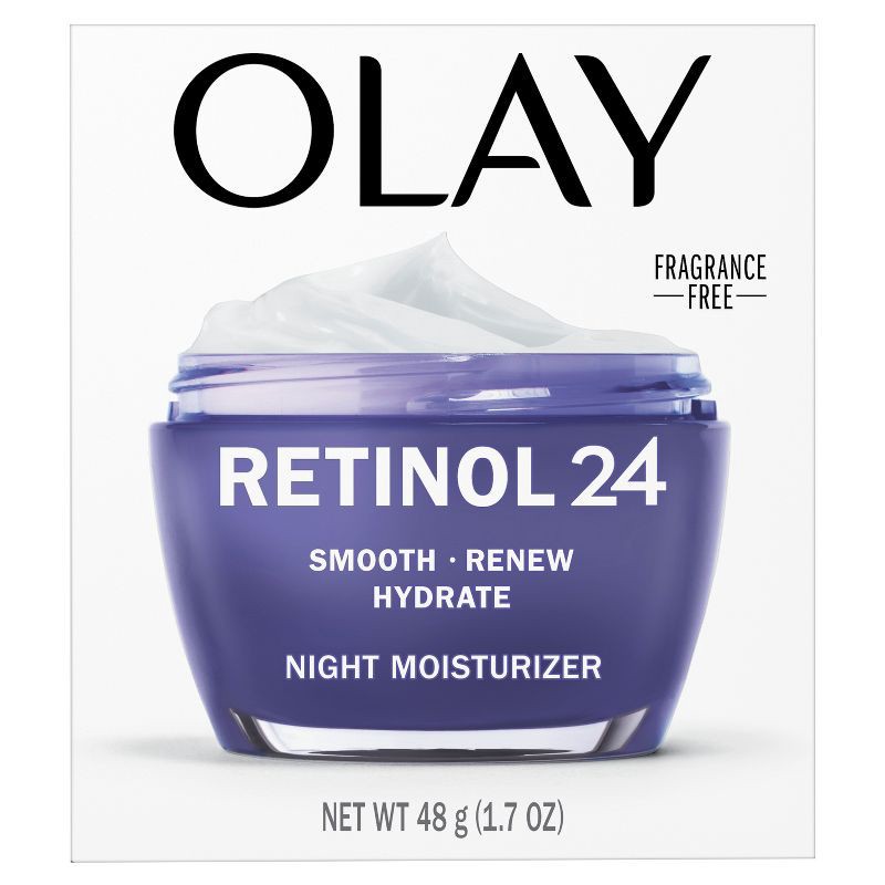 slide 2 of 13, Olay Regenerist Retinol 24 + Peptide Night Face Moisturizer Cream - 1.7oz, 1.7 oz