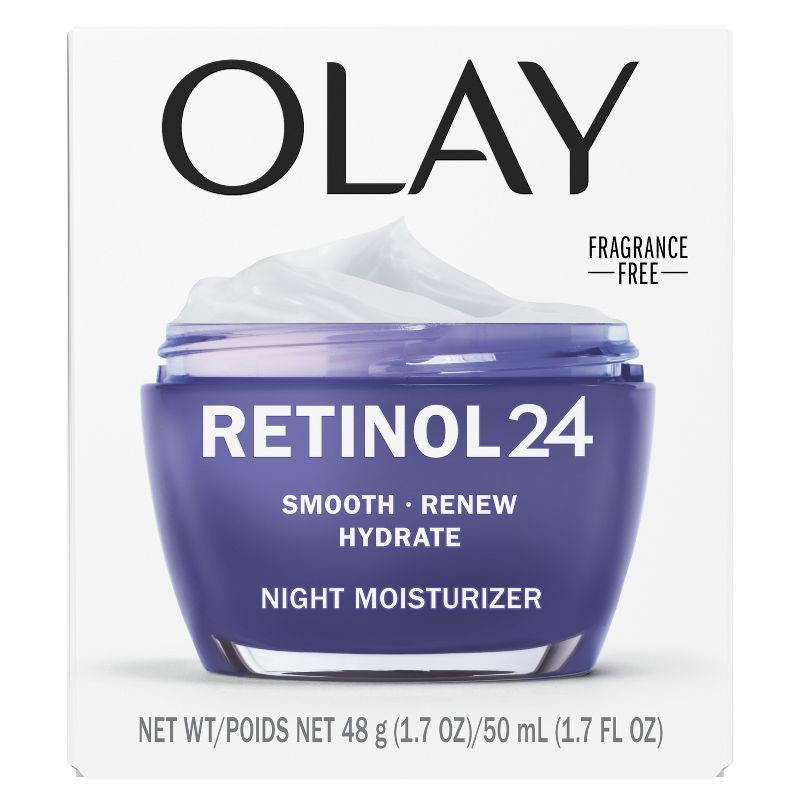 slide 2 of 16, Olay Regenerist Retinol 24 Night Face Cream Moisturizer - Fragrance Free - 1.7oz, 1.7 oz