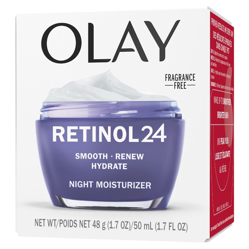 slide 13 of 16, Olay Regenerist Retinol 24 Night Face Cream Moisturizer - Fragrance Free - 1.7oz, 1.7 oz