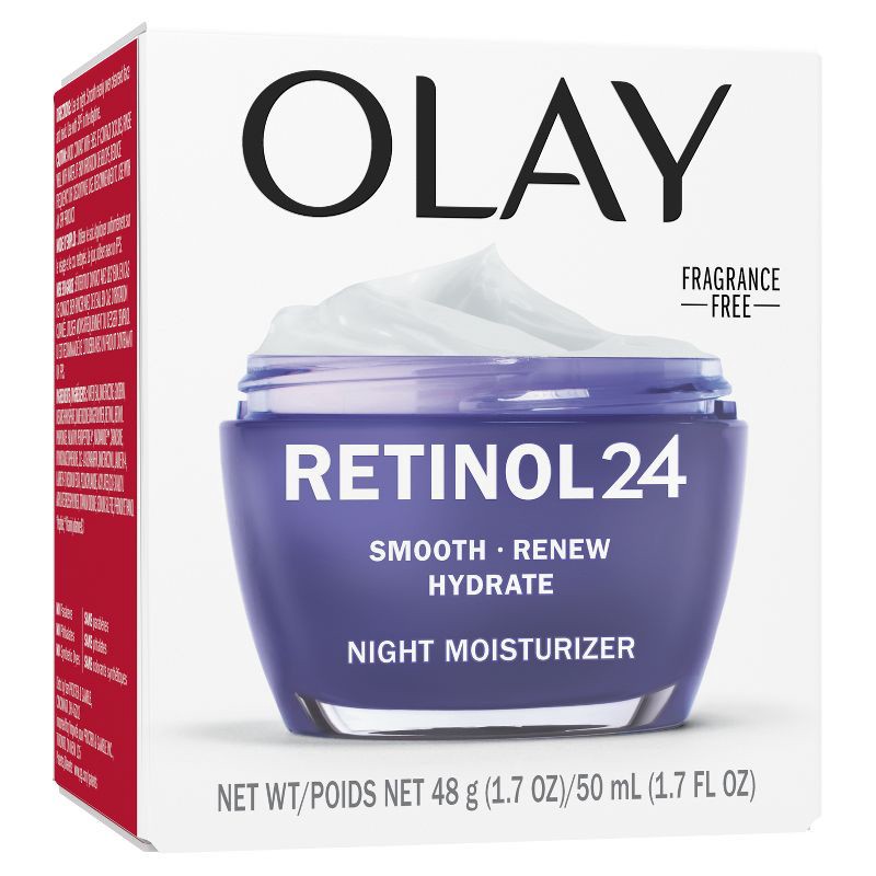 slide 14 of 16, Olay Regenerist Retinol 24 Night Face Cream Moisturizer - Fragrance Free - 1.7oz, 1.7 oz