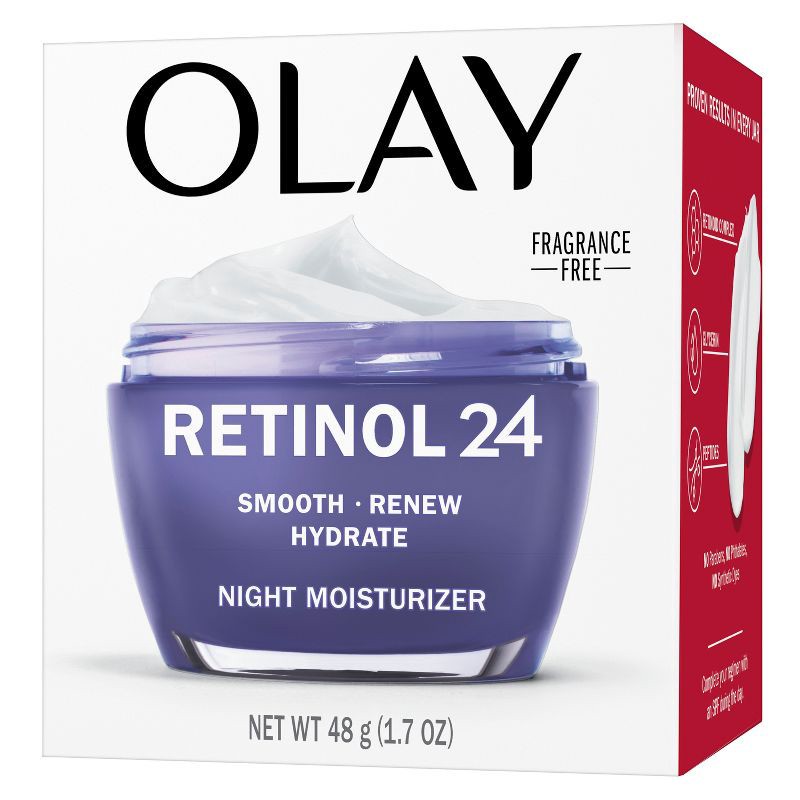 slide 5 of 13, Olay Regenerist Retinol 24 + Peptide Night Face Moisturizer Cream - 1.7oz, 1.7 oz