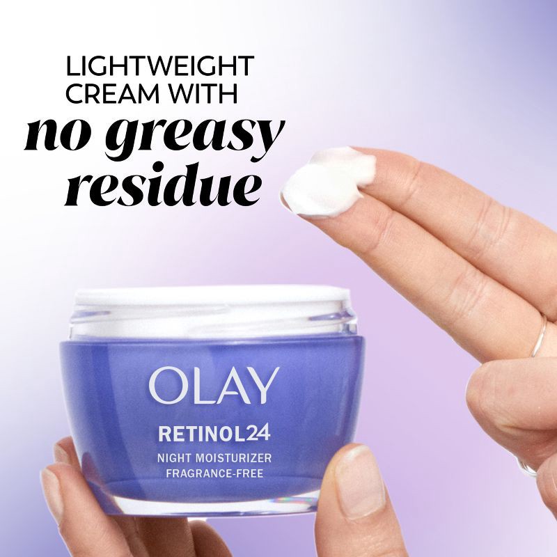 slide 8 of 13, Olay Regenerist Retinol 24 + Peptide Night Face Moisturizer Cream - 1.7oz, 1.7 oz