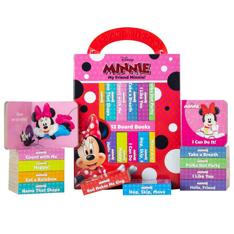 slide 2 of 18, Disney My Friend Minnie Mouse My First Library 12 Board Book Set - by Emily Skwish (Board Book), 1 ct
