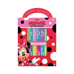 Disney My Friend Minnie Mouse My First Library 12 Board Book Set - by Emily Skwish (Board Book)