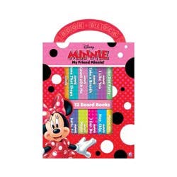 Disney My Friend Minnie Mouse My First Library 12 Board Book Set - by Emily Skwish (Board Book)