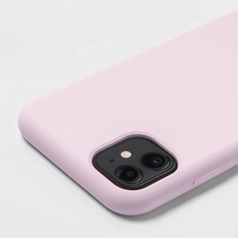 slide 3 of 3, Apple iPhone 11/XR Silicone Case - heyday™ Pink: Lightweight, Wireless Charging Compatible, 1 ct