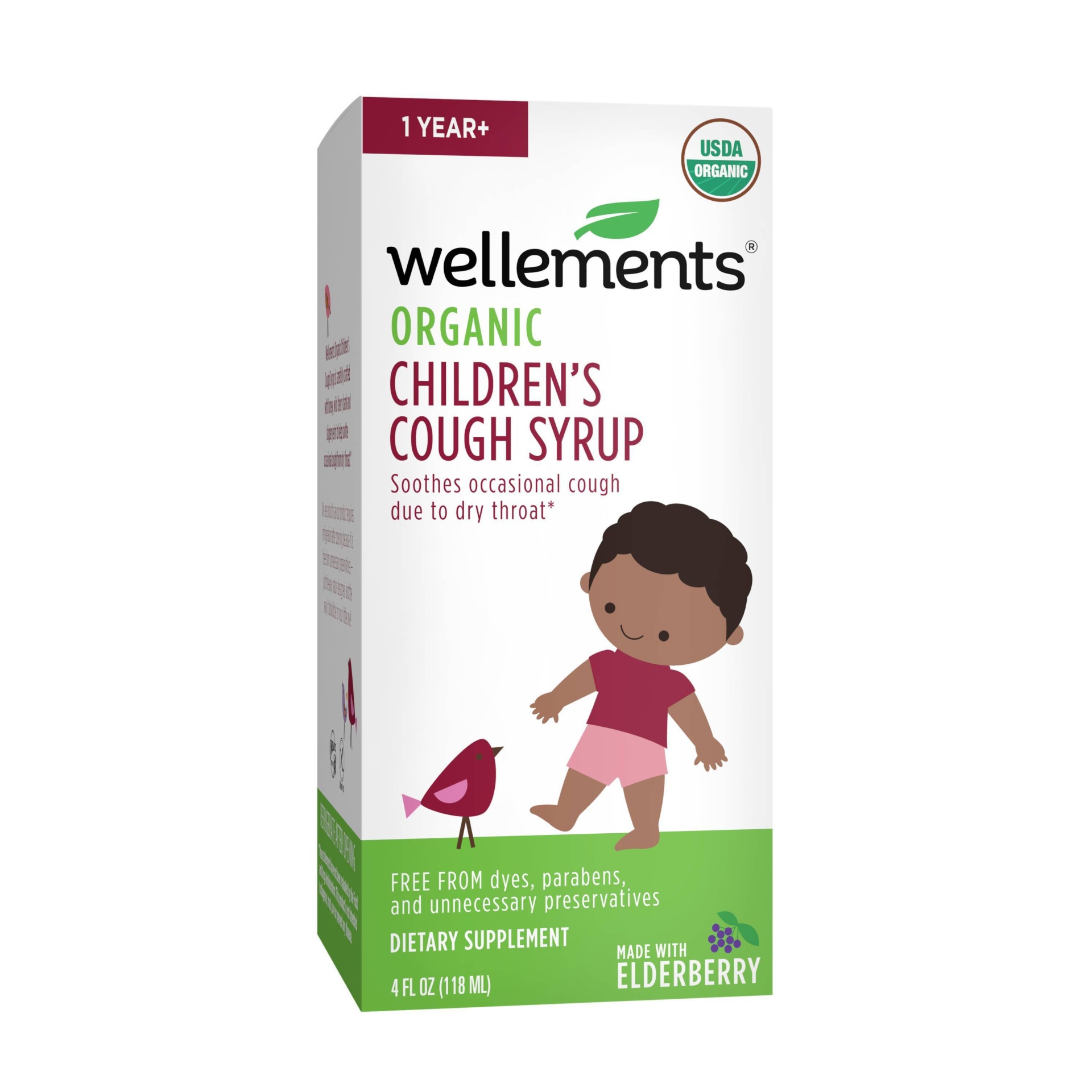 slide 1 of 4, Wellements Organic Children's Cough, 4 fl oz