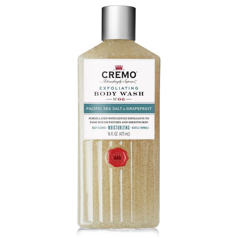 slide 1 of 1, Cremo Exfoliating Body Wash Pacific Sea Salt and Grapefruit - 16 fl oz, 16 fl oz