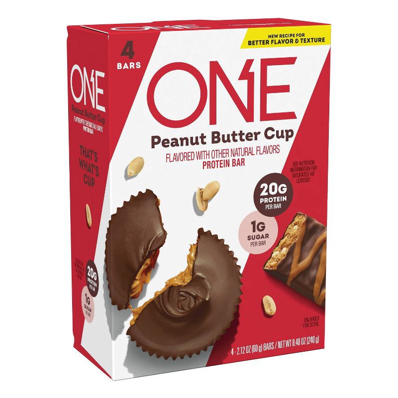 slide 1 of 9, ONE Bar Protein Bar - Peanut Butter Cup - 4ct, 4 ct