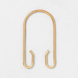 Hearth & Hand with Magnolia Decorative Shower Curtain Rings 12pc Set Brass - Hearth & Hand™ with Magnolia: Metal, Secure Hold, Easy Glide