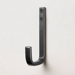 Hearth & Hand with Magnolia Bath Hook Black - Hearth & Hand™ with Magnolia: Powder-Coated Steel, Wall Mounted, 5lb Capacity