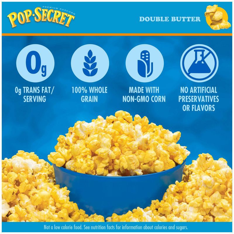 slide 2 of 6, Pop Secret Microwave Popcorn Double Butter Flavor - 3.2oz/6ct, 6 ct; 3.2 oz