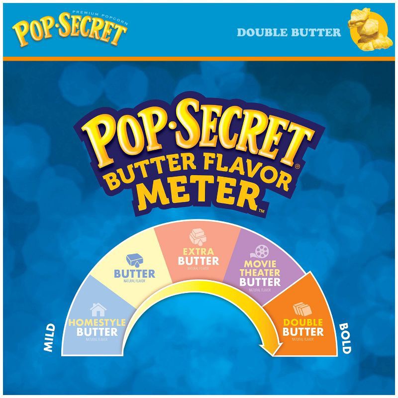 slide 3 of 6, Pop Secret Microwave Popcorn Double Butter Flavor - 3.2oz/6ct, 6 ct; 3.2 oz