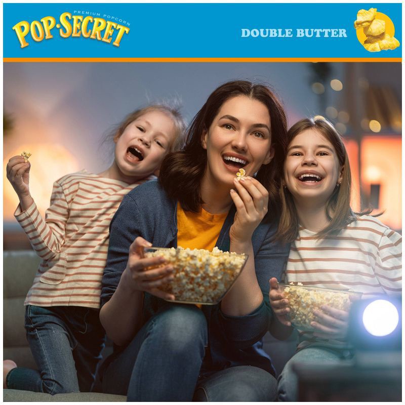 slide 4 of 6, Pop Secret Microwave Popcorn Double Butter Flavor - 3.2oz/6ct, 6 ct; 3.2 oz