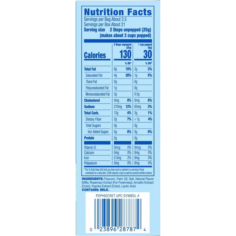 slide 6 of 6, Pop Secret Microwave Popcorn Double Butter Flavor - 3.2oz/6ct, 6 ct; 3.2 oz