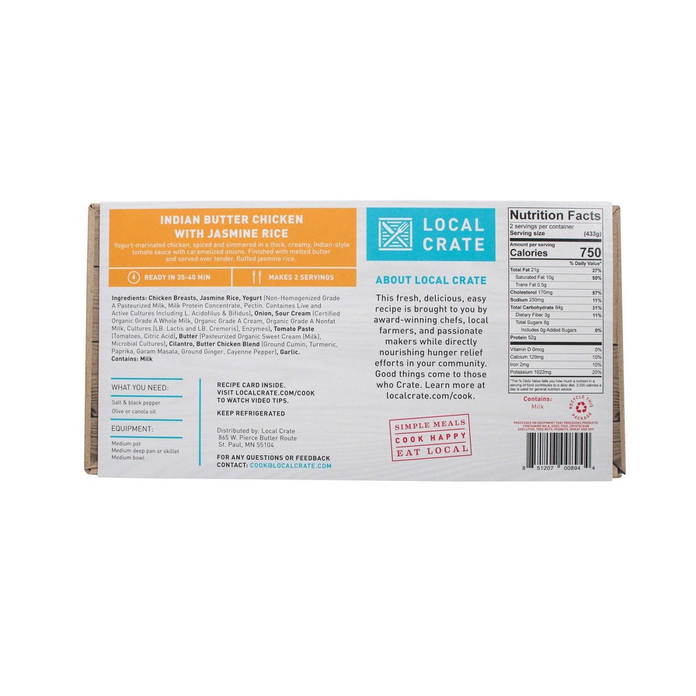 slide 3 of 4, Local Crate Indian Butter Chicken with Jasmine Rice by Food52 - 31.1oz, 52 x 31.1 oz