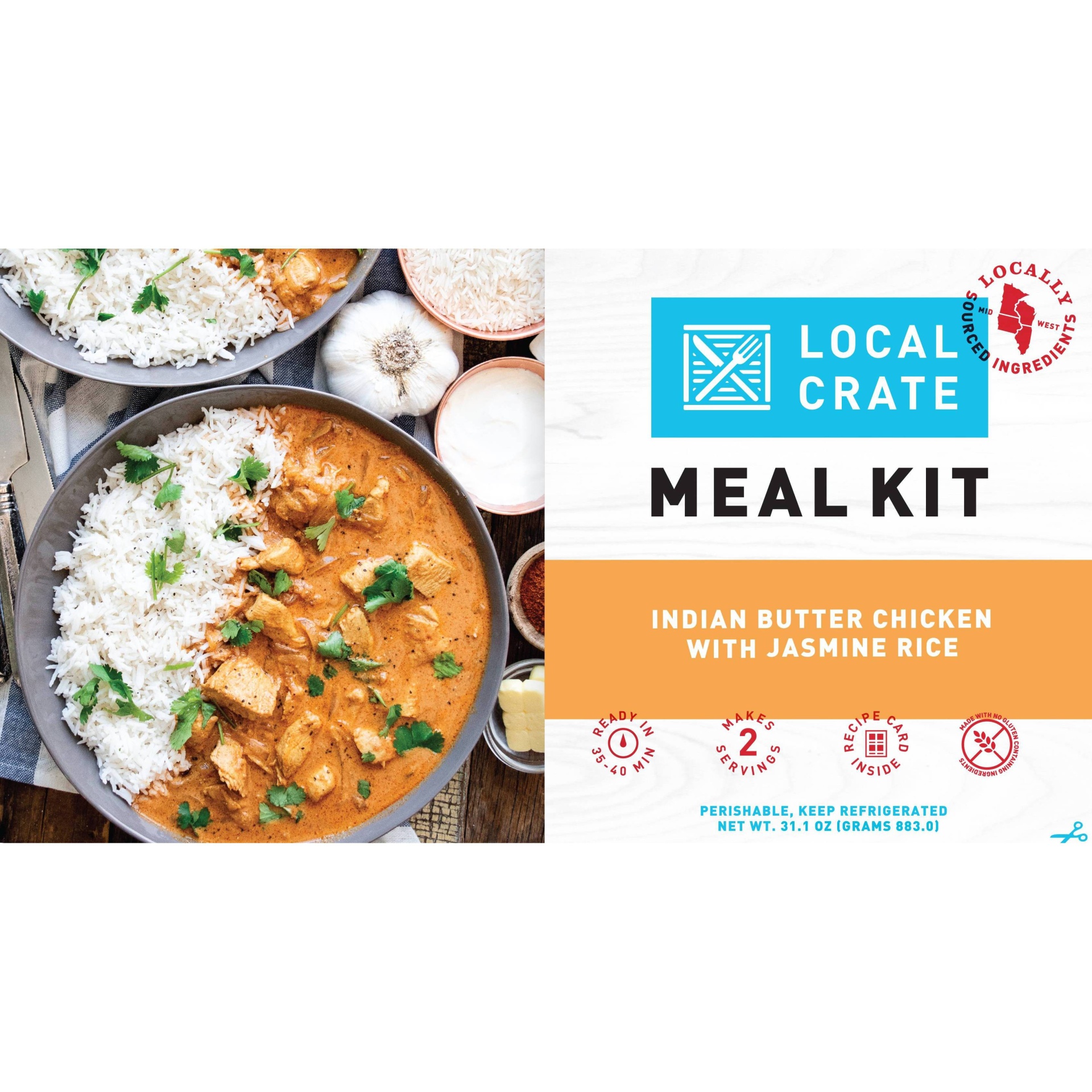 slide 1 of 4, Local Crate Indian Butter Chicken with Jasmine Rice by Food52 - 31.1oz, 52 x 31.1 oz