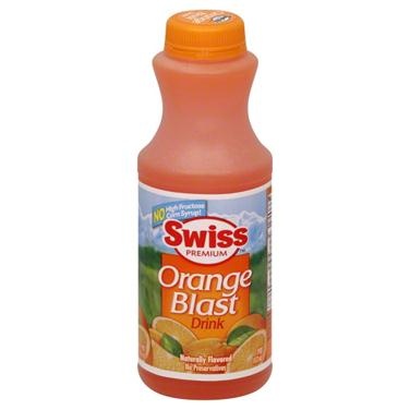 slide 1 of 1, Swiss Premium Orange Blast Drink, 1 pint