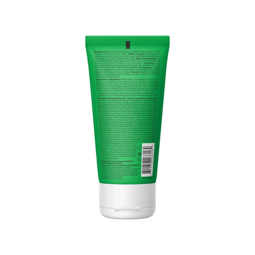 slide 2 of 5, Yes To Cucumbers Cooling Jelly Mask, 3 fl oz