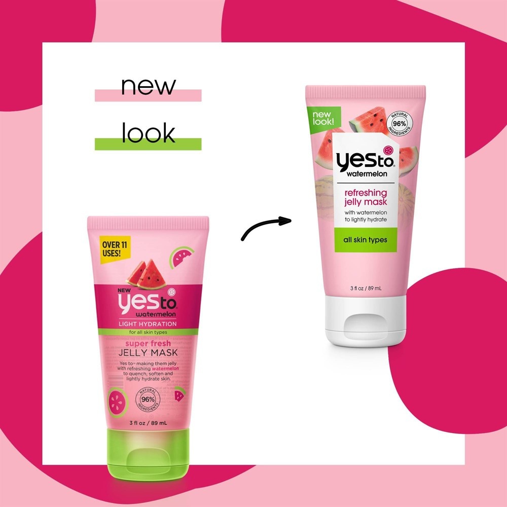 slide 6 of 6, Yes To Watermelon Super Fresh Jelly Mask, 3 fl oz