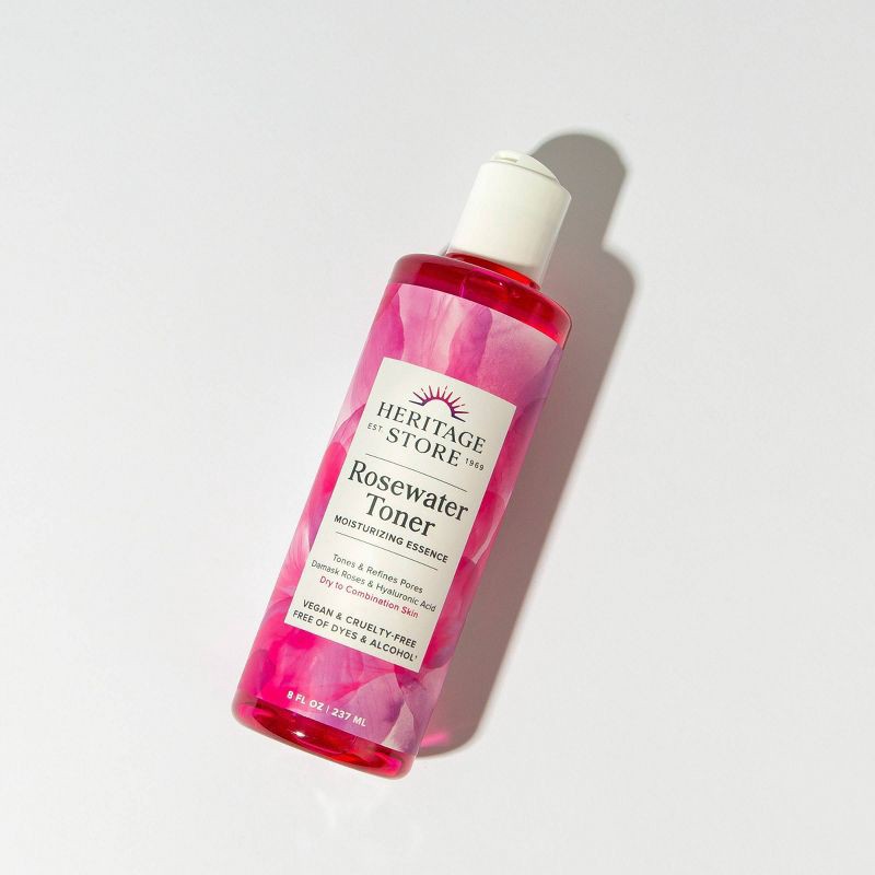 slide 3 of 6, Heritage Store Rosewater Toner - 8 fl oz, 8 fl oz