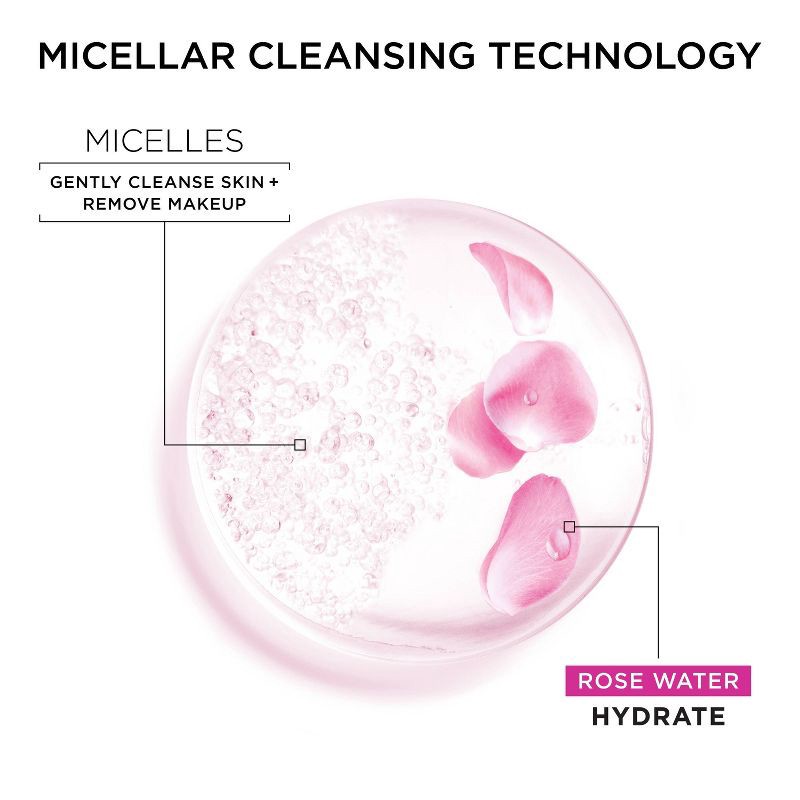 slide 3 of 10, Garnier SkinActive Water Rose Micellar Cleansing Water - 13.5 fl oz, 13.5 fl oz