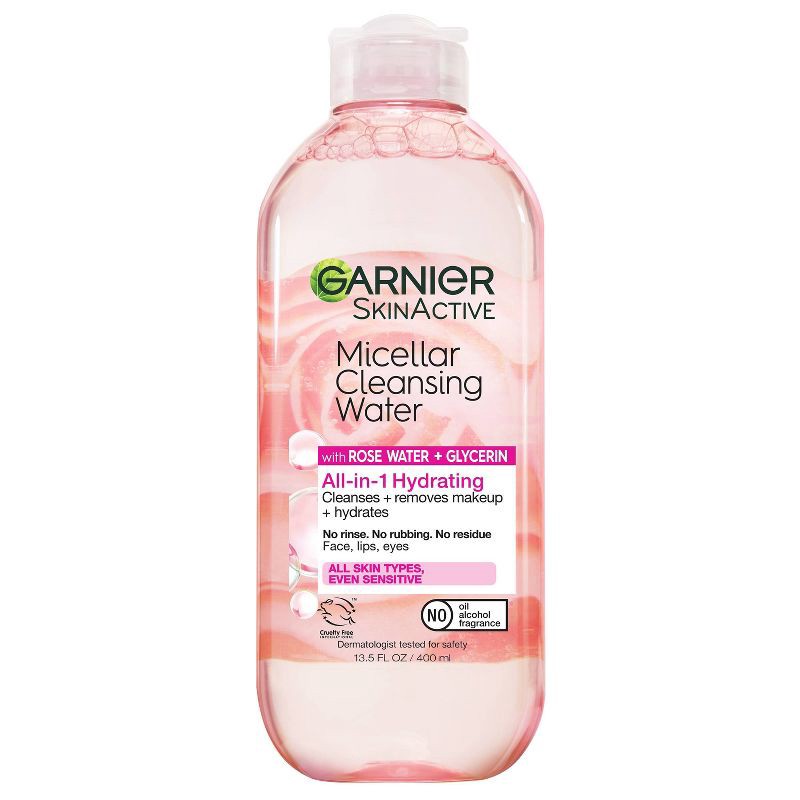 slide 1 of 10, Garnier SkinActive Water Rose Micellar Cleansing Water - 13.5 fl oz, 13.5 fl oz