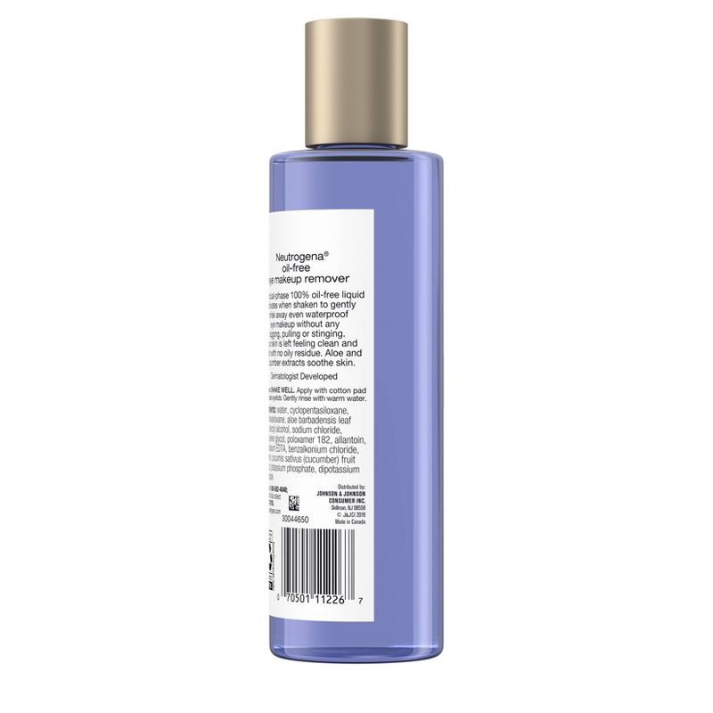 slide 5 of 6, Neutrogena Gentle Oil-Free Eye Makeup Remover & Cleanser for Sensitive Eyes - Scented - 8.0 fl oz., 8 fl oz