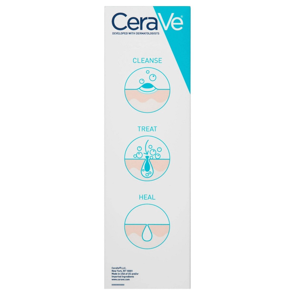 slide 4 of 12, CeraVe Acne Foaming Cream Cleanser, 5 oz