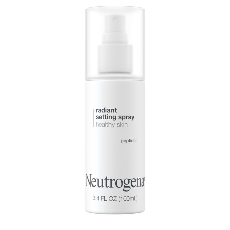 slide 1 of 7, Neutrogena Healthy Skin Radiant Makeup Setting Spray with Antioxidants & Peptides for Long Lasting, Healthy Looking, Glowing Skin, 3.4 fl oz, 3.4 fl oz