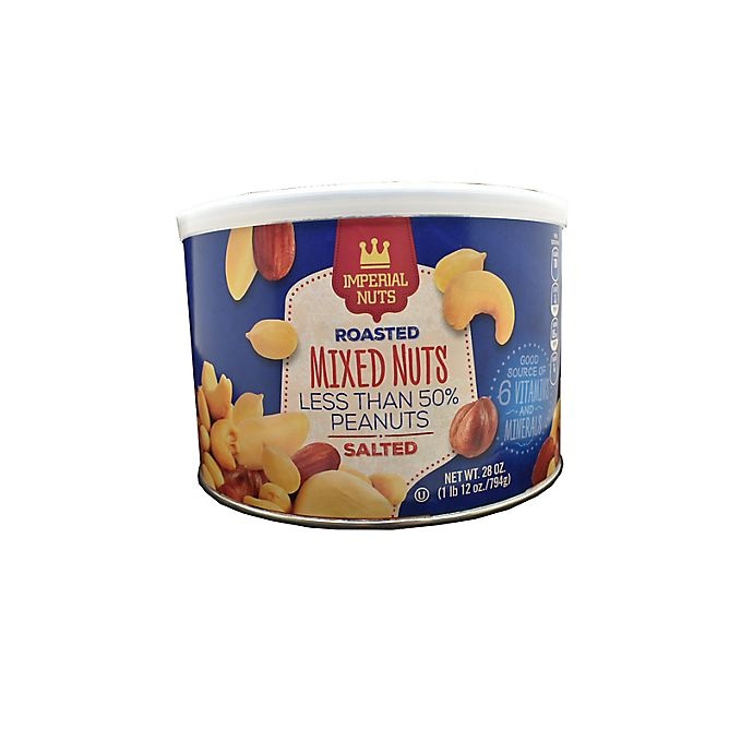 slide 1 of 1, Imperial Nuts Roasted & Salted Mixed Nuts, 28 oz