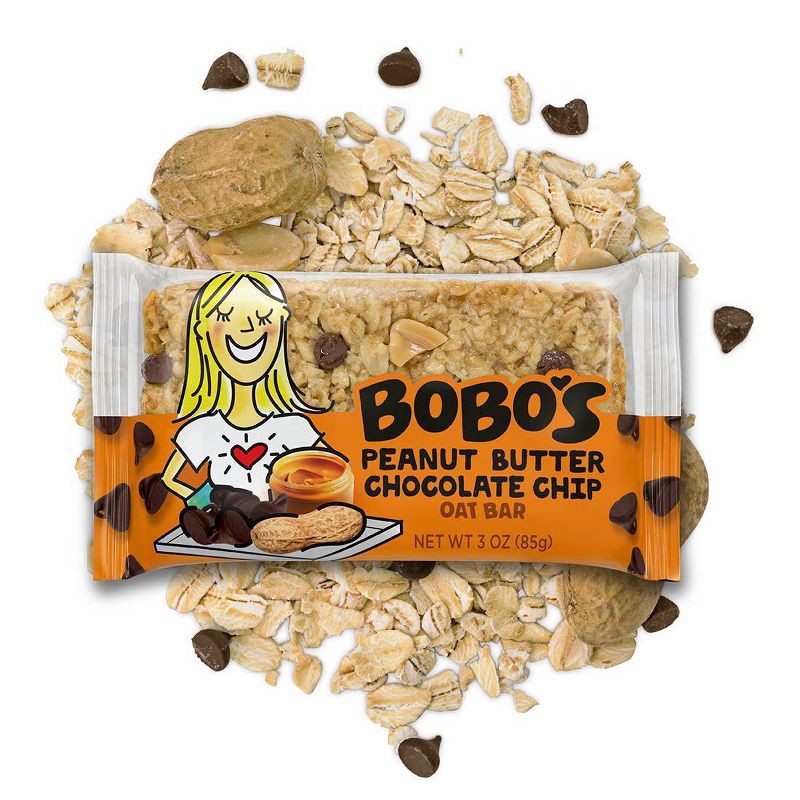 slide 2 of 4, Bobo's Oat Bars Bobo's Peanut Butter Chocolate Chip Oat Bar - 3oz, 3 oz