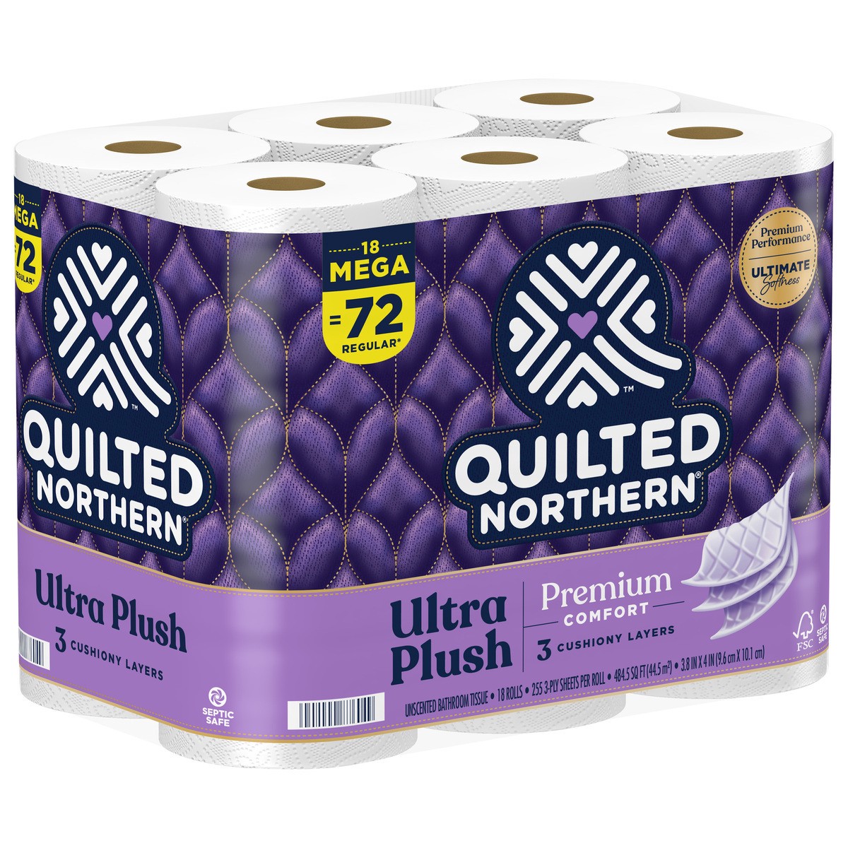 slide 2 of 5, Quilted Northern Ultra Plush Toilet Paper, 18 Mega Rolls, 18 ct