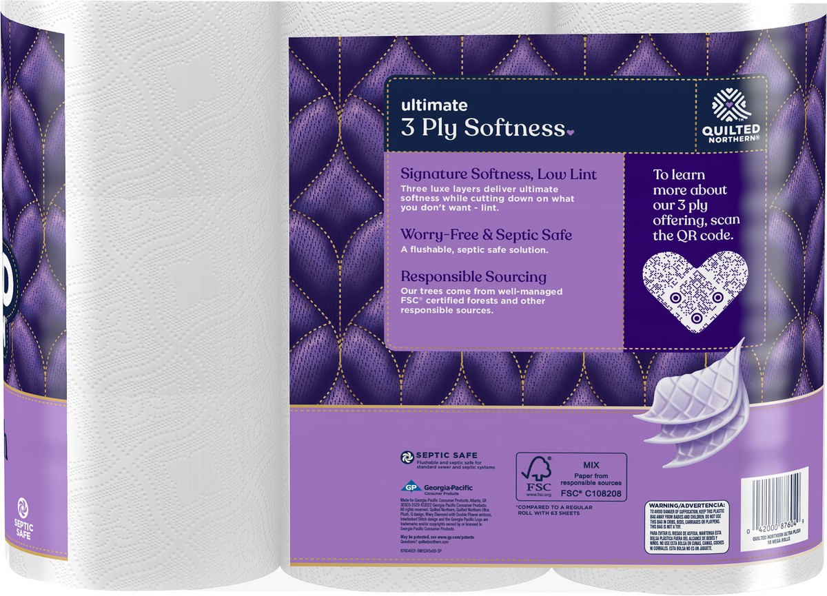 slide 5 of 5, Quilted Northern Ultra Plush Toilet Paper, 18 Mega Rolls, 18 ct