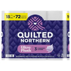 Quilted Northern Ultra Plush Toilet Paper, 18 Mega Rolls