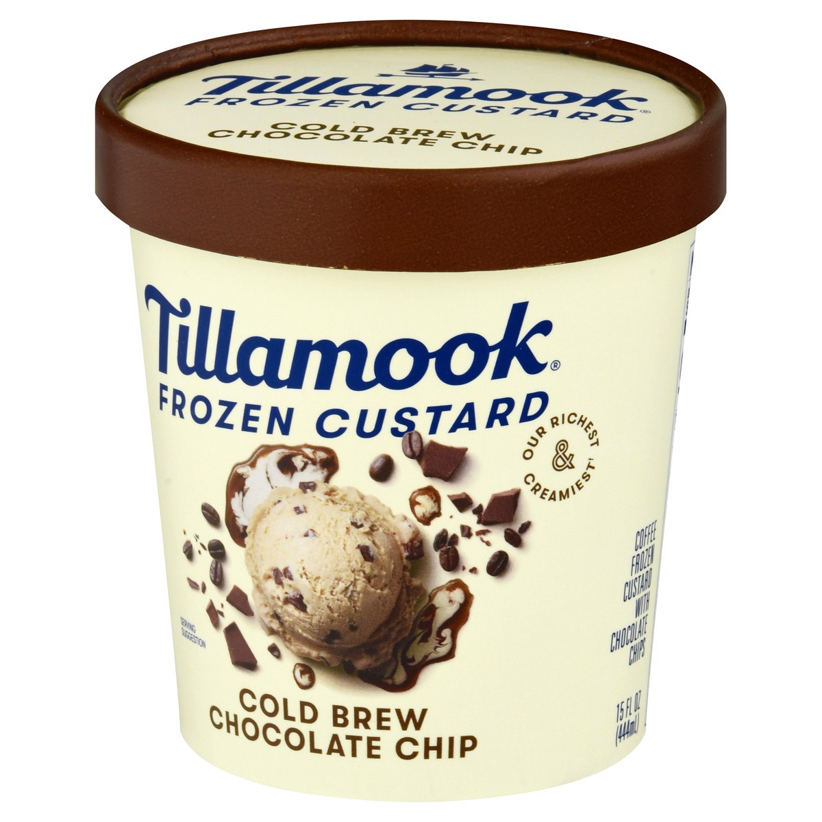 slide 5 of 13, Tillamook Cold Brew Chocolate Chip Frozen Custard Dessert, 15fl-oz, 15.0 oz