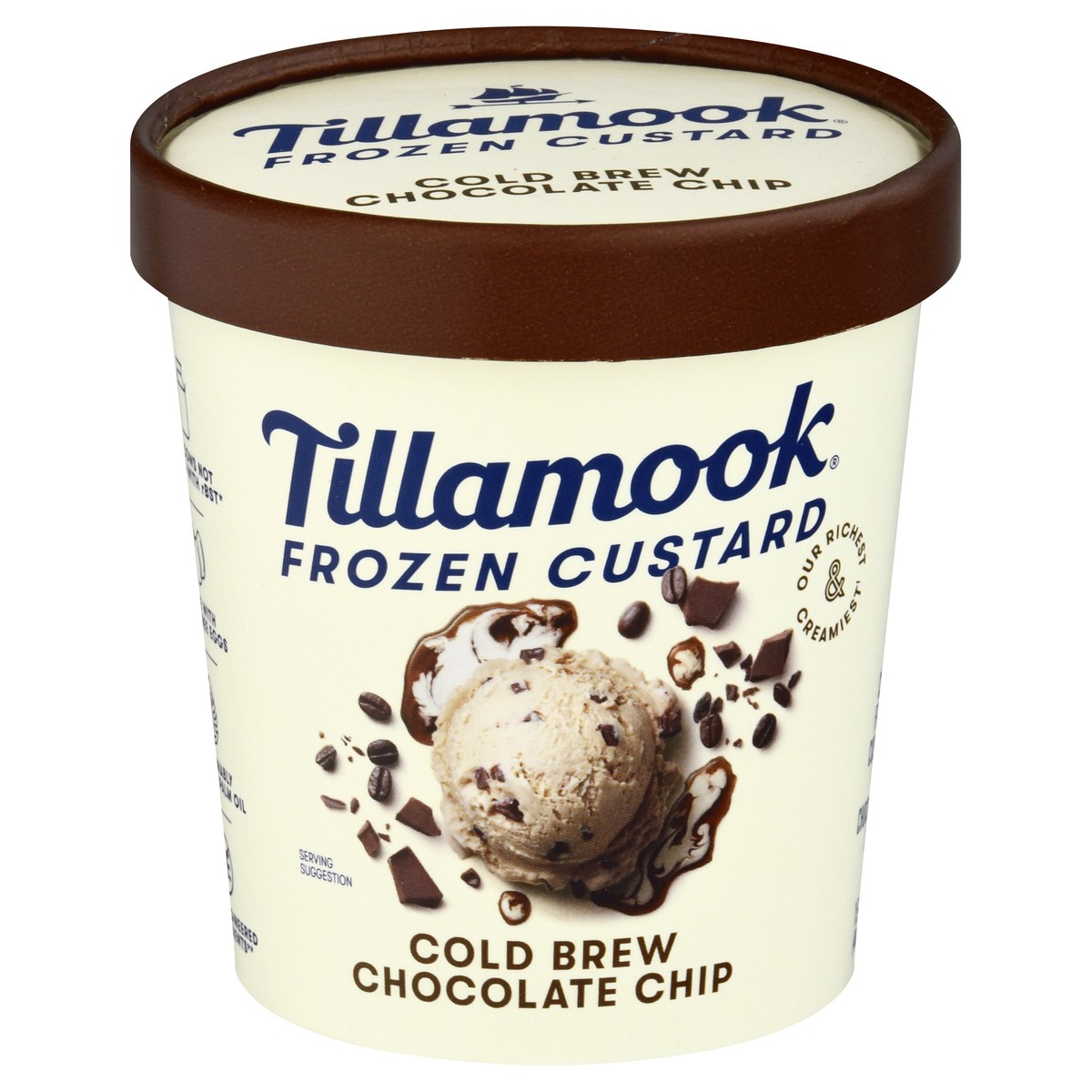 slide 9 of 13, Tillamook Cold Brew Chocolate Chip Frozen Custard Dessert, 15fl-oz, 15.0 oz