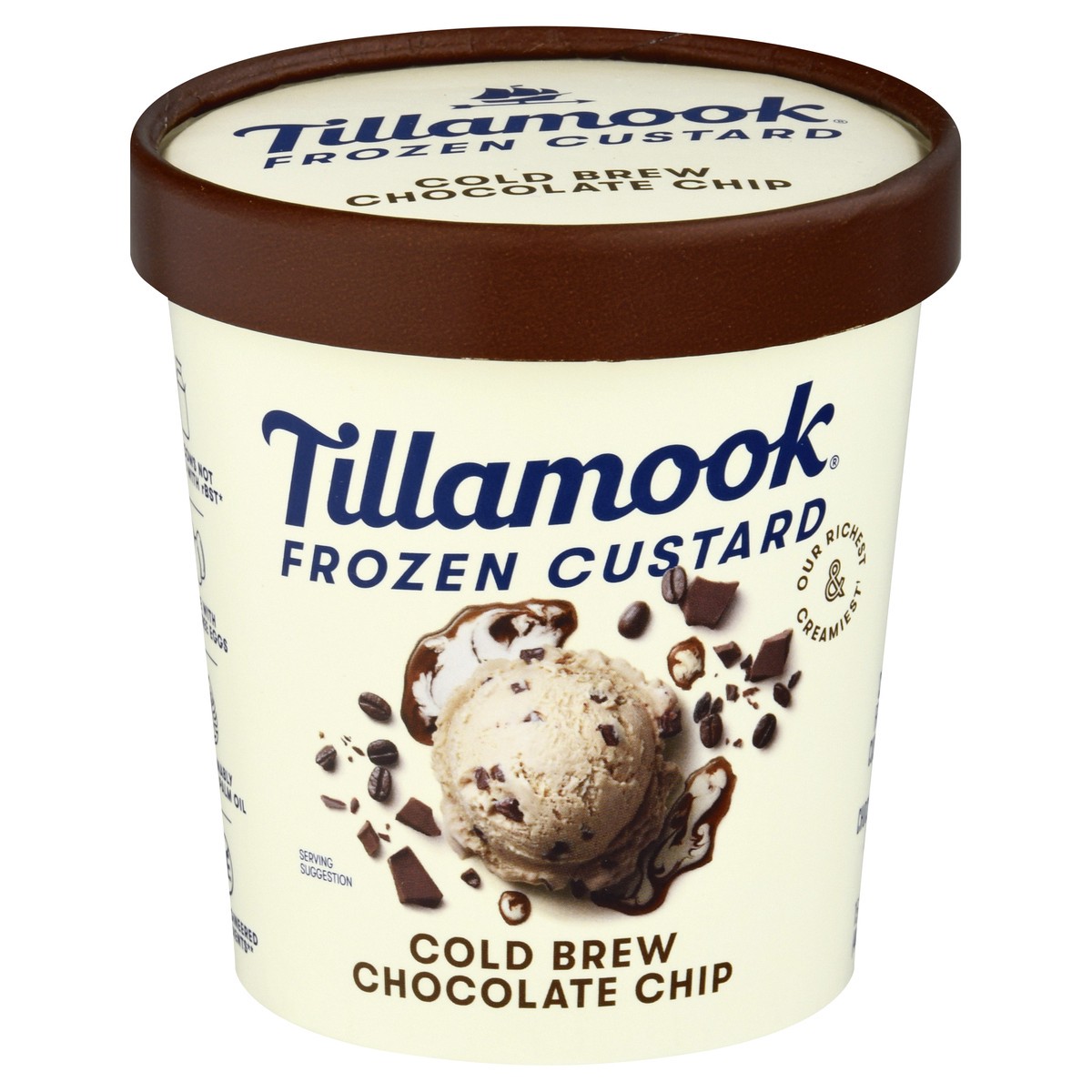 slide 1 of 13, Tillamook Cold Brew Chocolate Chip Frozen Custard Dessert, 15fl-oz, 15.0 oz