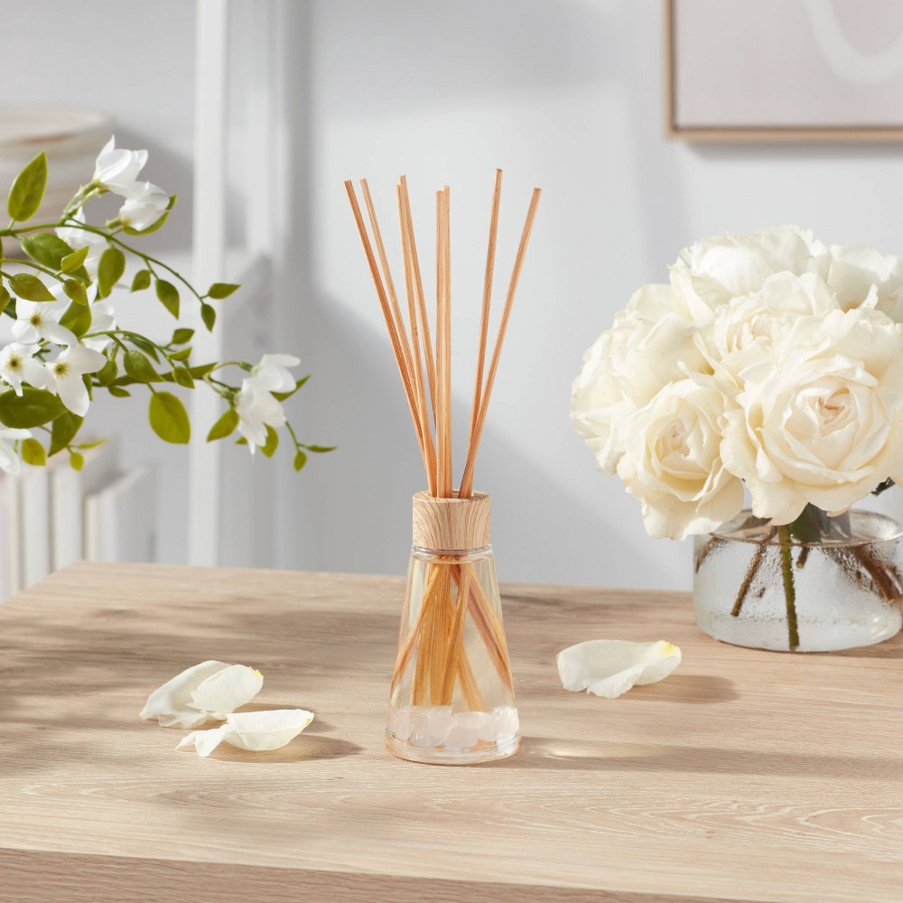 slide 3 of 3, 2.7 fl oz Oil Diffuser with Rose Quartz - Jasmine & Ylang Ylang - Project 62, 2.7 fl oz