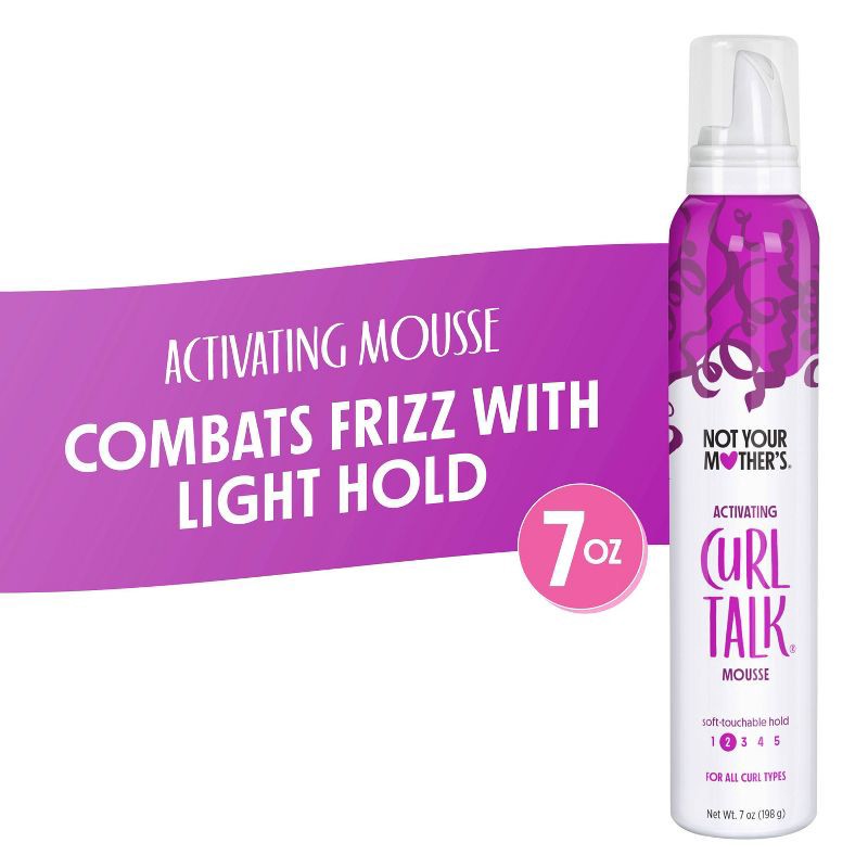slide 8 of 9, Not Your Mother's Curl Talk Curl Activating Mousse - 7oz, 7 oz