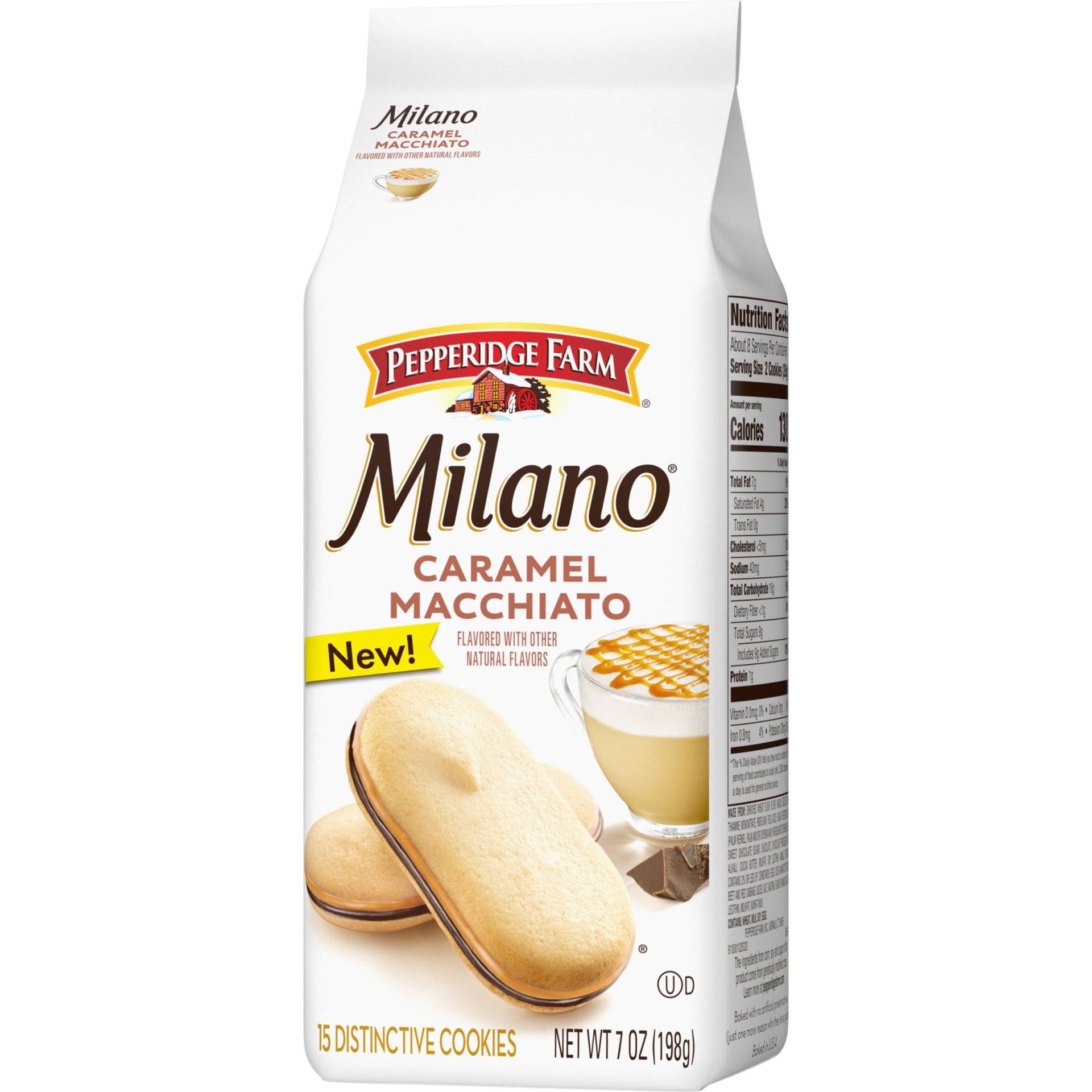slide 1 of 7, Pepperidge Farm Milano Caramel Macchiato Cookies, 7 oz