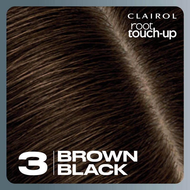 slide 3 of 9, Clairol Root Touch-Up Permanent Hair Color - 3 Brown Black Hair Dye Kit, 1 ct