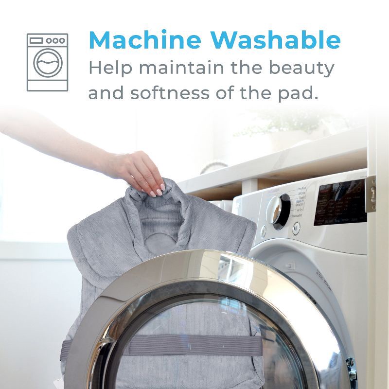 slide 8 of 10, Pure Enrichment PureRelief XL Extra-Long Back and Neck Heating Pad - 29" x 24" - Gray, 1 ct