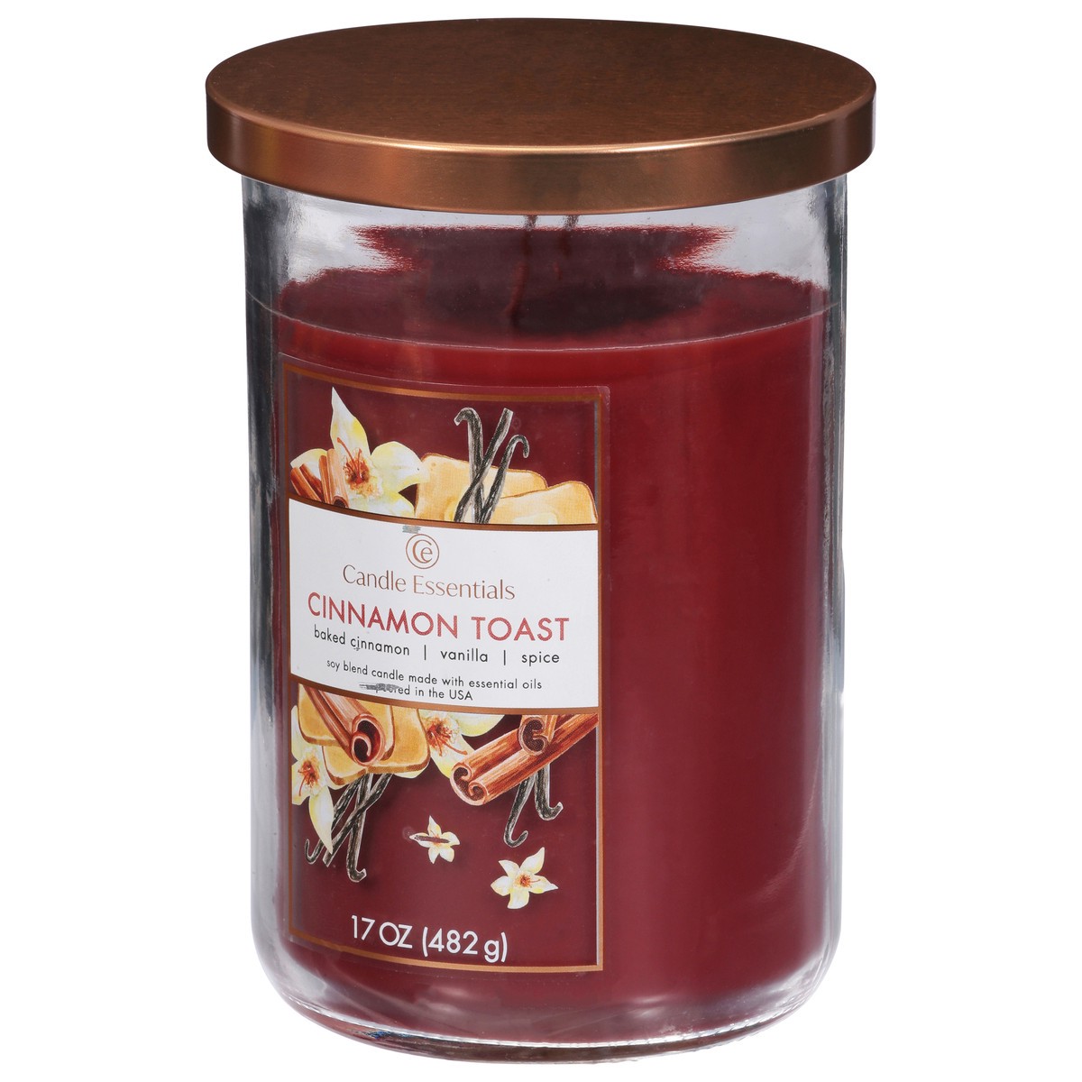 slide 11 of 11, Candle Essentials Cinnamon Toast Candle 1 ea, 1 ct